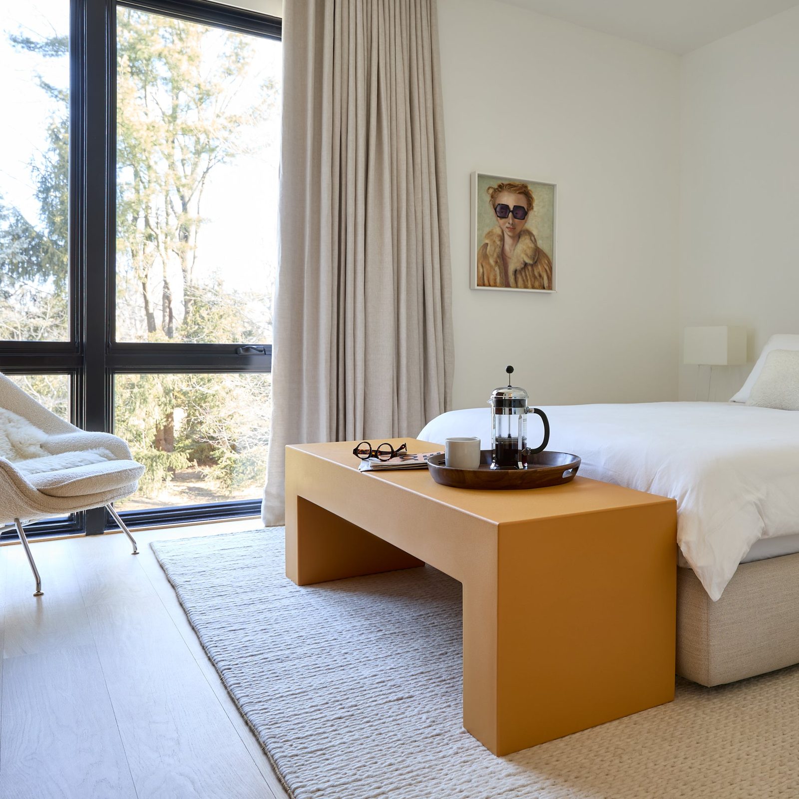 Interior with HEARTH & AIR furniture, tableware and climate objects